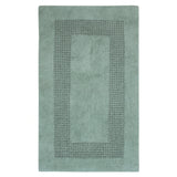 Perthshire Platinum Collection Beautiful Cotton Bath Rug Features Classic Racetrack Design Rug 17" X 24" Sage