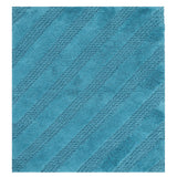 Unique Stripe Honeycomb Sculptured Bath Rug Is Made Soft Plush Cotton Is Super Soft The Touch Aqua