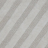 Unique Stripe Honeycomb Sculptured Bath Rug Made Soft Plush Cotton Is Super Soft The Touch Ivory