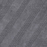 Unique Stripe Honeycomb Sculptured Bath Rug Is Made Soft Plush Cotton Is Super Soft The Touch Silver