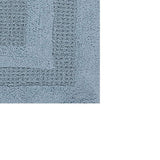 Racetrack Non-Slip Cotton Bath Rug  20" x 30" Light Blue by Perthshire Platinum Collection
