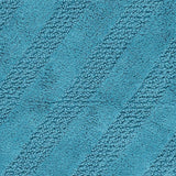 Unique Stripe Honeycomb Sculptured Bath Rug Is Made Soft Plush Cotton Is Super Soft The Touch Aqua
