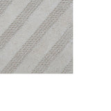 Unique Stripe Honeycomb Sculptured Bath Rug Made Soft Plush Cotton Is Super Soft The Touch Ivory