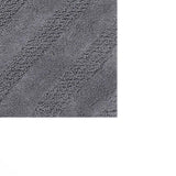Unique Stripe Honeycomb Sculptured Bath Rug Is Made Soft Plush Cotton Is Super Soft The Touch Silver