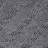 Unique Stripe Honeycomb Sculptured Bath Rug Is Made Soft Plush Cotton Is Super Soft The Touch Silver