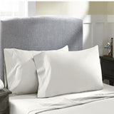 Perthshire Platinum Concepts 800 Thread Count Solid Sateen Sheet - 4 Piece Set - Ivory