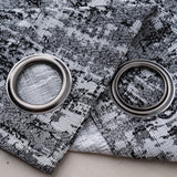 RT Designer Collection Cambridge Jacquard 2 Pack Luxurious Modern Design Curtain Panel 36" x 84" Charcoal