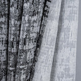 RT Designer Collection Cambridge Jacquard 2 Pack Luxurious Modern Design Curtain Panel 36" x 84" Charcoal