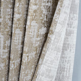RT Designer Collection Cambridge Jacquard 2 Pack Luxurious Modern Design Curtain Panel 36" x 84" Taupe