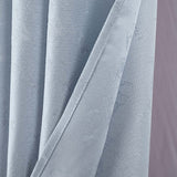 RT Designer Collection Cosmo Shimmer Jacquard 2 Pack Grommet Curtain Panel Pair 36" x 84" Silver