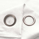 RT Designer Collection Cosmo Shimmer Jacquard 2 Pack Grommet Curtain Panel Pair 36" x 84" White