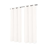 RT Designer Collection Cosmo Shimmer Jacquard 2 Pack Grommet Curtain Panel Pair 36" x 84" White