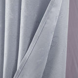 RT Designer Collection Calypso Shimmer Jacquard 2 Pack Grommet Curtain Panel Pair 36" x 84" Grey