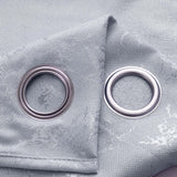 RT Designer Collection Calypso Shimmer Jacquard 2 Pack Grommet Curtain Panel Pair 36" x 84" Grey