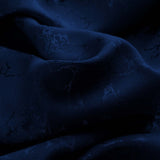 RT Designer Collection Calypso Shimmer Jacquard 2 Pack Grommet Curtain Panel Pair 36" x 84" Navy Blue