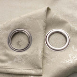 RT Designer Collection Calypso Shimmer Jacquard 2 Pack Grommet Curtain Panel Pair 36" x 84" Taupe