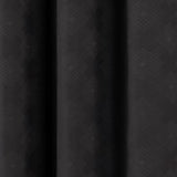 RT Designers Collection Celeste Shimmer Jacquard Polyester Grommet 2 Pack Window Curtain Panel Set 36" x 84" Black