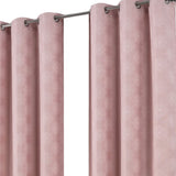 RT Designers Collection Celeste Shimmer Jacquard Polyester Grommet 2 Pack Window Curtain Panel Set 36" x 84" Blush