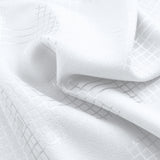 RT Designers Collection Celeste Shimmer Jacquard Polyester Grommet 2 Pack Window Curtain Panel Set 36" x 84" White