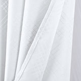 RT Designers Collection Celeste Shimmer Jacquard Polyester Grommet 2 Pack Window Curtain Panel Set 36" x 84" White