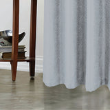 RT Designer Collection Cassi Shimmer Jacquard 2 Pack Grommet Curtain Panel Pair 36" x 84" Grey