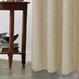 RT Designer Collection Cassi Shimmer Jacquard 2 Pack Grommet Curtain Panel Pair 36" x 84" Taupe