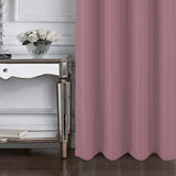 RT Designer Collection Cindy Textured 2 Pack Grommet Curtain Panel 36" x 84" Rose