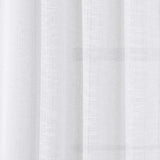RT Designers Collection Dexter Linen Texture Grommet Sheer Curtain Panel Pair 36" x 84" White