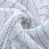 RT Designers Collection Faye Grommet Metallic Sheer Printed Doily Curtain Panel Pair 36" x 84" Sage