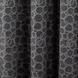 RT Designer Collection Jasper Lurex Jacquard 2 Pack Grommet Curtain Panel 36" x 84" Black