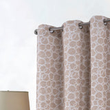RT Designer Collection Jasper Lurex Jacquard 2 Pack Grommet Curtain Panel 36" x 84" Taupe