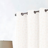 RT Designer Collection Jasper Lurex Jacquard 2 Pack Grommet Curtain Panel 36" x 84" White