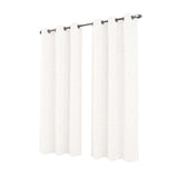 RT Designer Collection Jasper Lurex Jacquard 2 Pack Grommet Curtain Panel 36" x 84" White