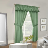 Commonwealth Thermalogic Prescott Energy Efficient 5 Piece Window Curtain Set - Sage