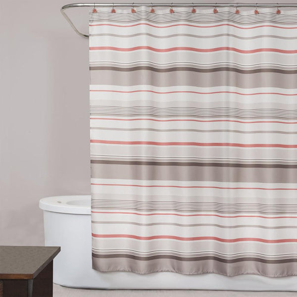 Saturday Knight Ltd Coral Garden Stripe Collection Easily Fit Textured Fabric Pr