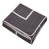 Chic Home Antoine Geometrical Design Elegant 8 Pieces Quilted Bed In A Bag Sheet Set Decorative Pillows & Shams Grey