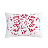 Chic Home Aspen Bohemian Inspired Contemporary Geometric Pattern Print Bedding Reversible Quilt Cover Set - Embroidered Decorative Pillow Shams Included - Pink