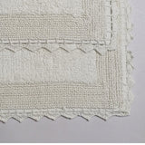 RT Designers Collection Adriano 2 Pieces Premium Cotton Anti Skid Bath Rug Set Ivory