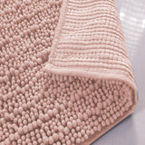 Oliva Gray Nina Chenille Bath Mat - 17x24" Blush