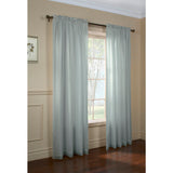 Commonwealth Thermavoile Rhapsody Lined Tailored Pole Top Curtain Panel - Aqua