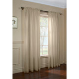 Commonwealth Thermavoile Rhapsody Lined Tailored Pole Top Curtain Panel - Mushroom