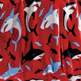 Plazatex Red Shark Micro plush Decorative All Season Red Color 50