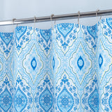 RT Designers Collection 90 GSM Printed Peva Glit Jaxx Shower Curtain 70" x 72" Blue