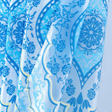 RT Designers Collection 90 GSM Printed Peva Glit Jaxx Shower Curtain 70" x 72" Blue
