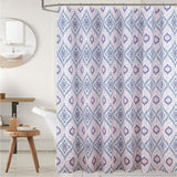 RT Designers Collection 90 GSM Printed Peva Glit Jaxx Shower Curtain 70" x 72" Blush