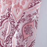 RT Designers Collection 90 GSM Printed Peva Glit Jaxx Shower Curtain  70" x 72" Burgundy