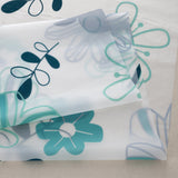 RT Designers Collection 90GSM Peva Glit Printed Romy Shower Curtain 70" x 72" Blue