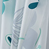 RT Designers Collection 90GSM Peva Glit Printed Romy Shower Curtain 70" x 72" Blue