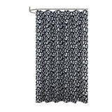 RT Designers Collection 90GSM Peva Glit Printed Leopard Shower Curtain 70" x 72" Black