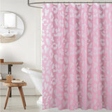 RT Designers Collection 90GSM Peva Glit Printed Leopard Shower Curtain 70" x 72" Blush